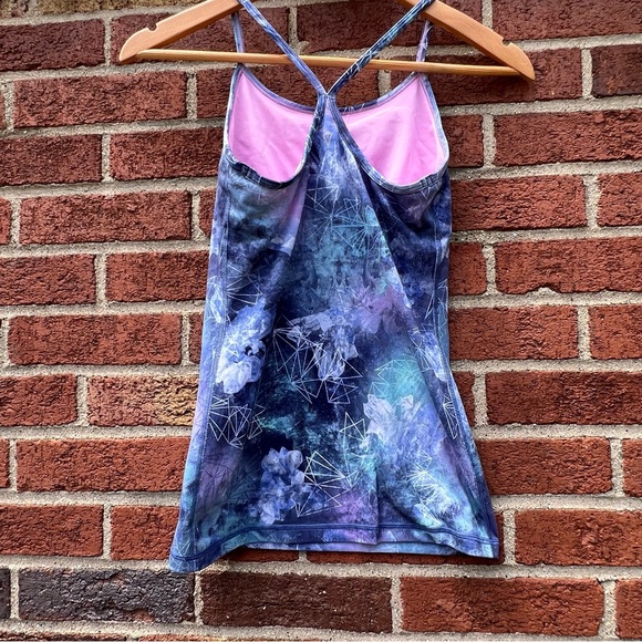 Ivivva by Lululemon Girl's Blue Tie Dye Tank Top Size 12 Activewear - Picture 4 of 8